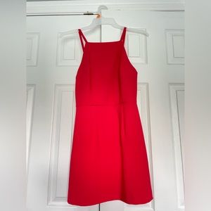 french connection red formal dress